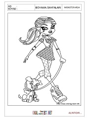 Monster High boyama sayfaları